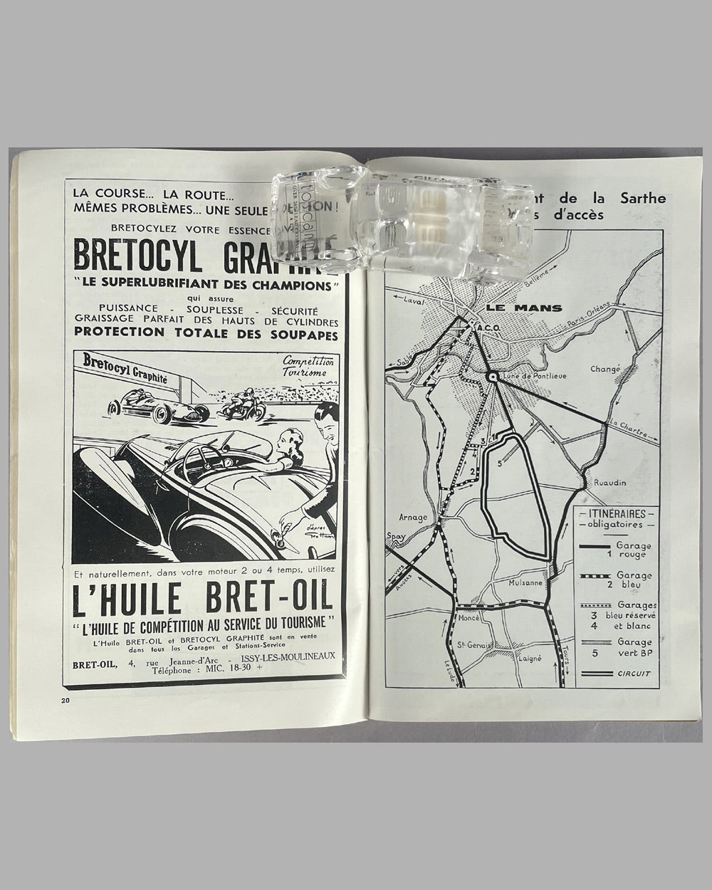 Les 24 heures du Mans 1955 race program 2