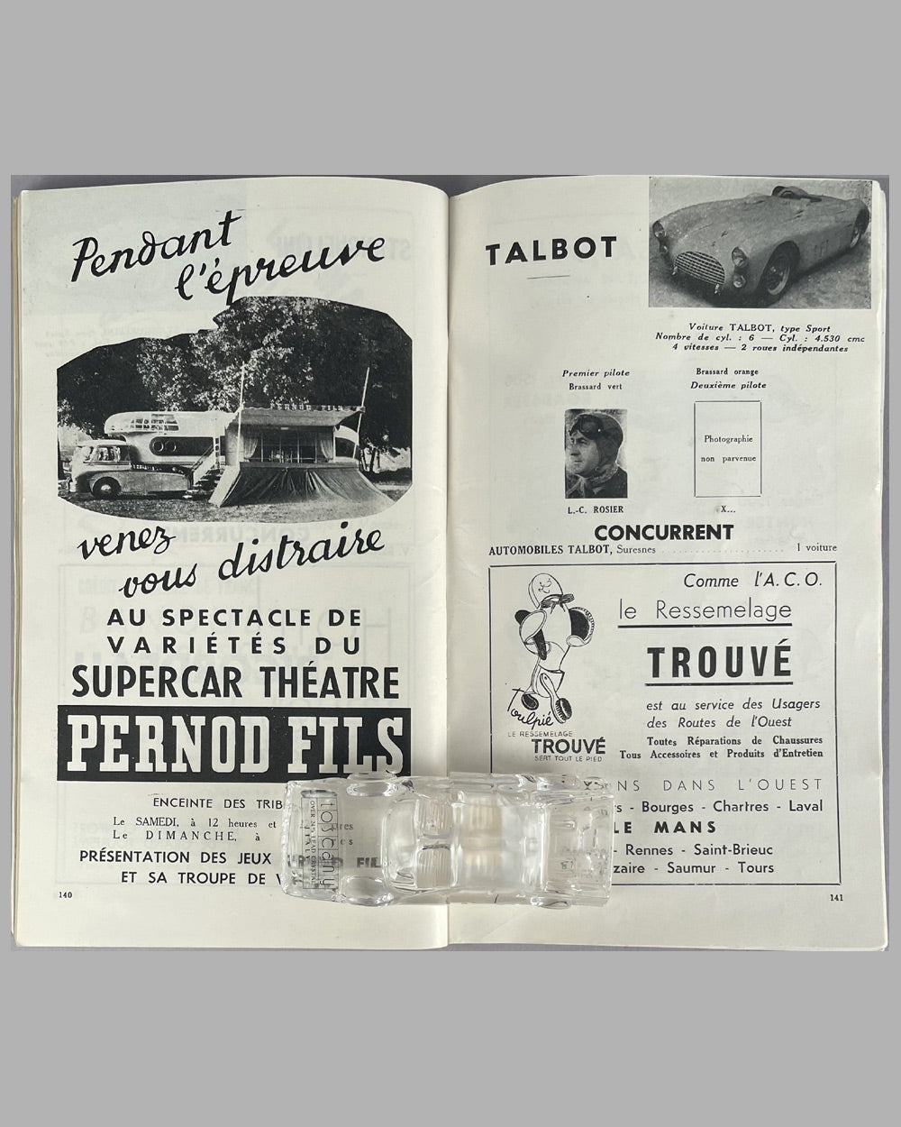 Les 24 heures du Mans 1955 race program 5