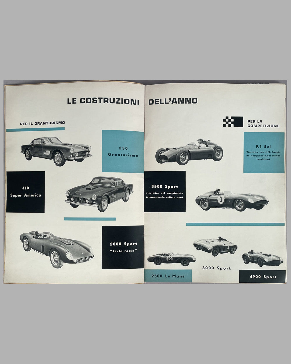 1956 original Ferrari factory Yearbook 2