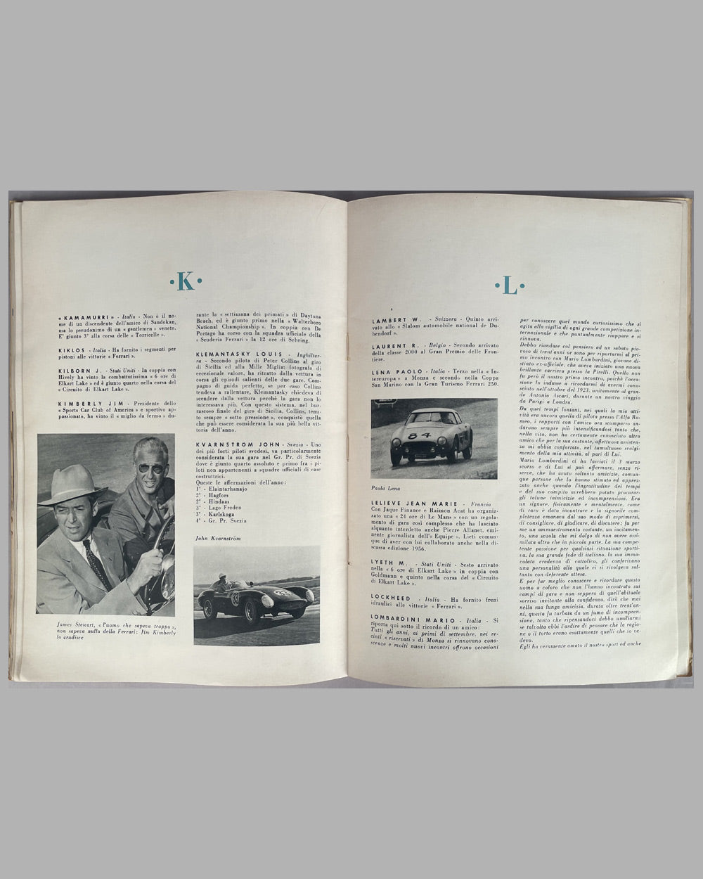 1956 original Ferrari factory Yearbook 3