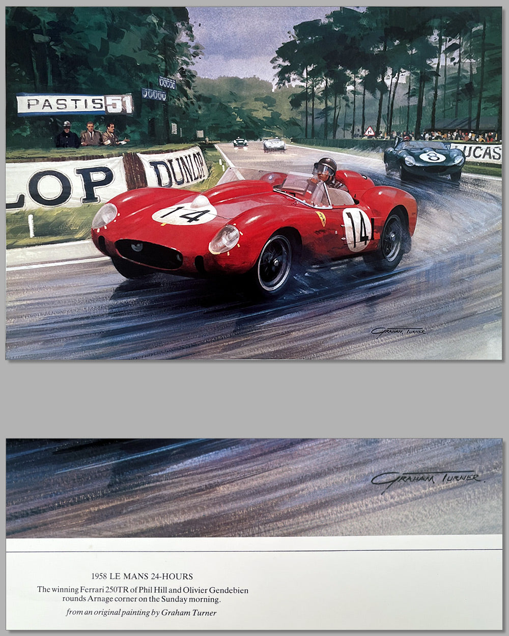 1958 24 Hours of Le Mans print by Graham Turner (Michael’s son) 2