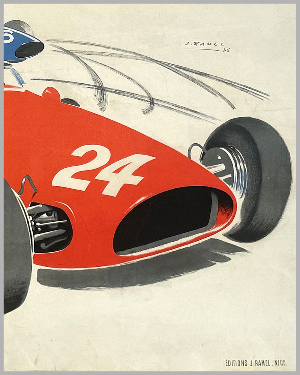 1956 Grand Prix of Monaco original poster by J. Ramel 3