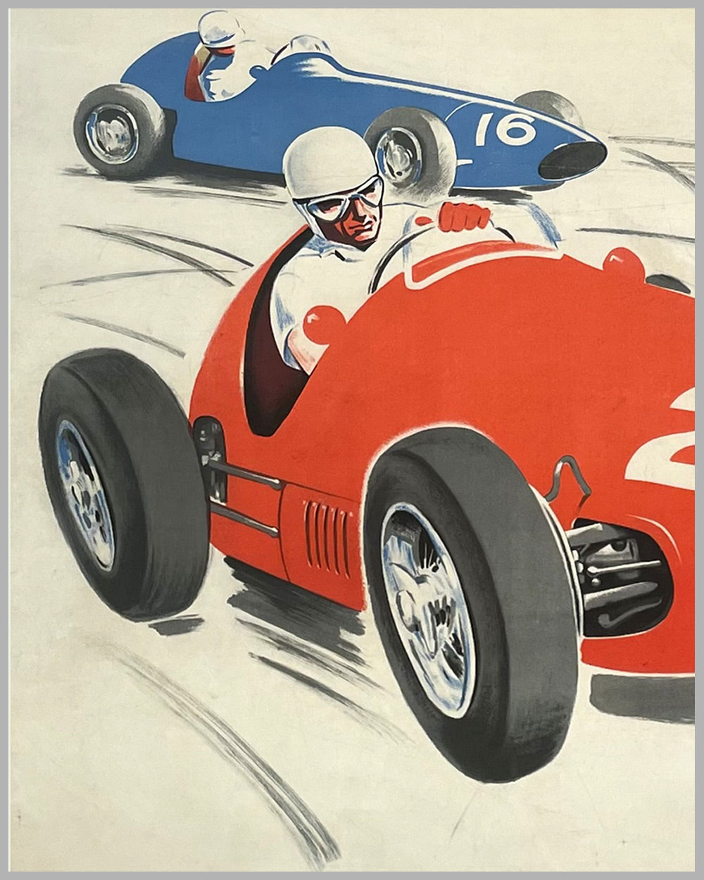 1956 Grand Prix of Monaco original poster by J. Ramel 4