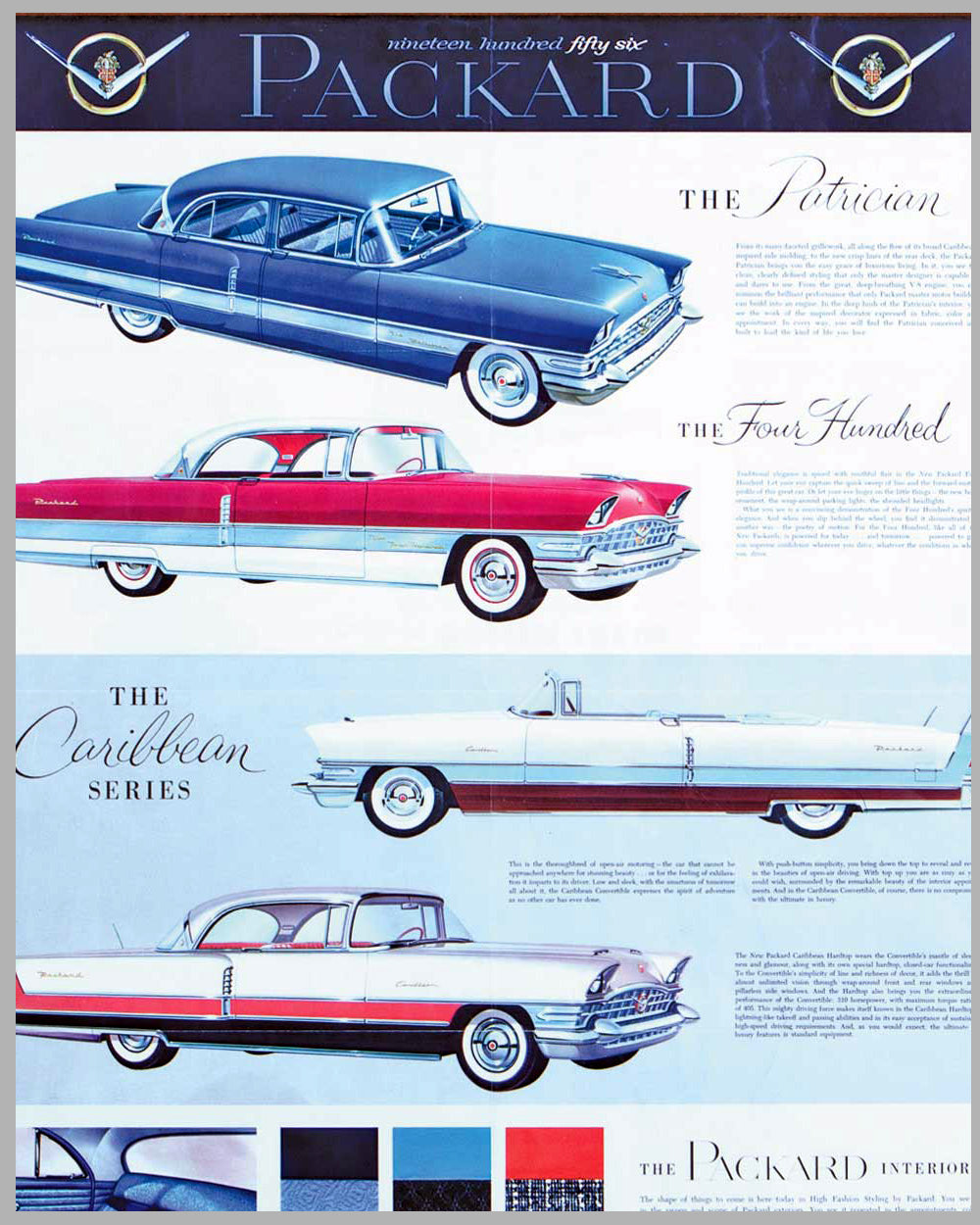 1956 Packard original dealer showroom poster, 1956 2