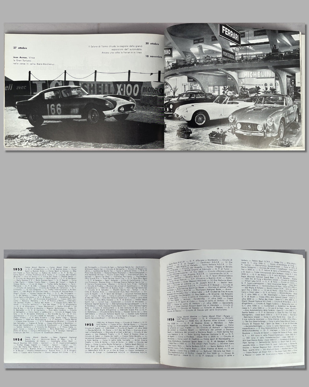 1957 Ferrari Yearbook, 1971 U.S. reproduction, cover design by Antonio de Giusti 3