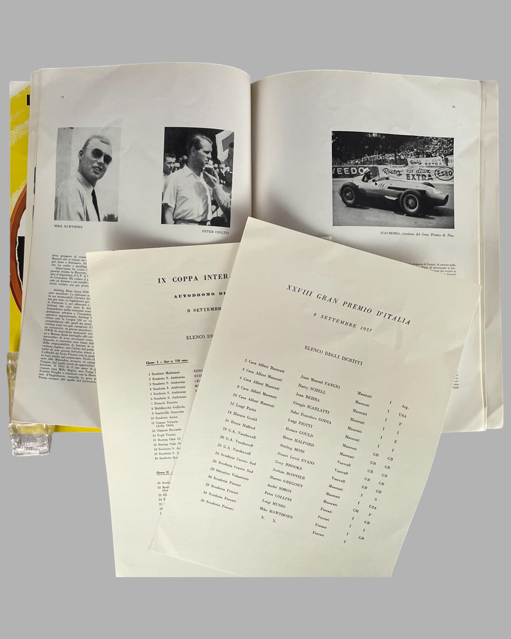 28th Grand Prix of Italy 1957 race program in Monza 5