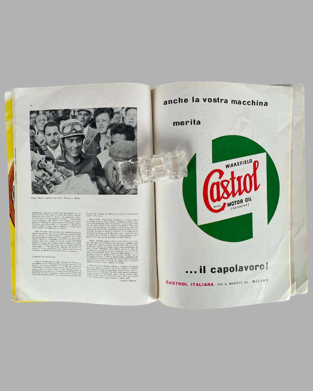 28th Grand Prix of Italy 1957 race program in Monza 4