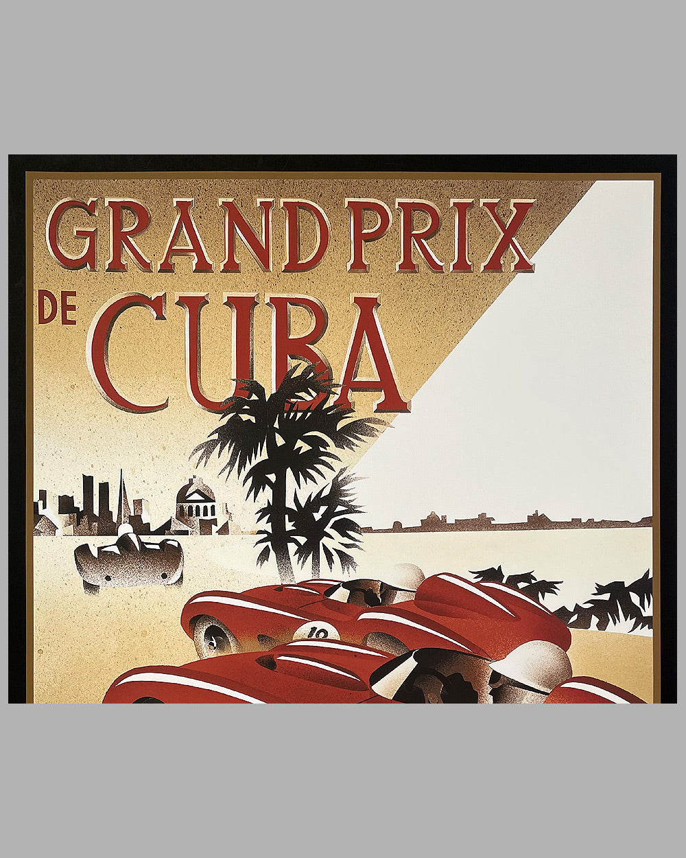 Grand Prix de Cuba circa 1958 commemorative poster by Alain Levesque 2