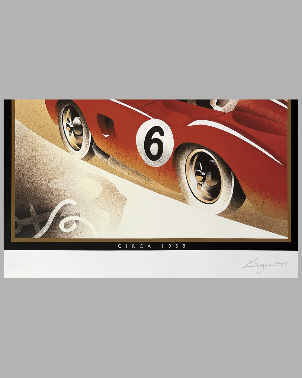 Grand Prix de Cuba circa 1958 commemorative poster by Alain Levesque 3