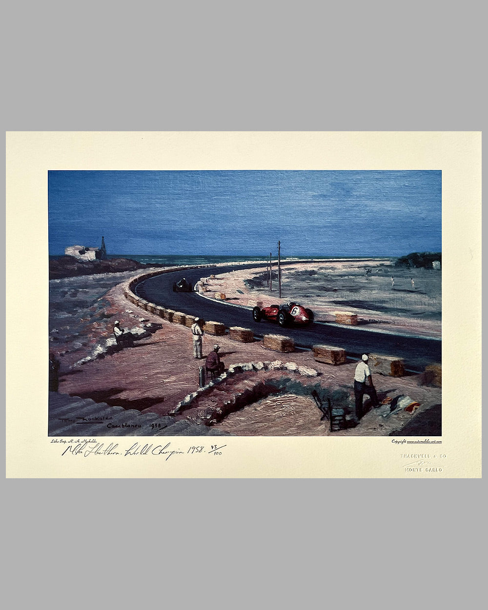 Grand Prix of Morocco 1958 print by Roy Nockolds