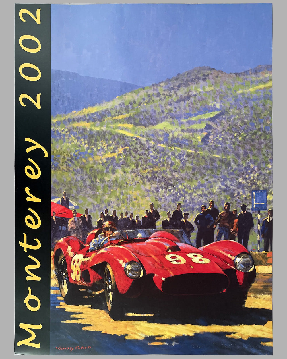 1958 Targa Florio poster by Barry Rowe