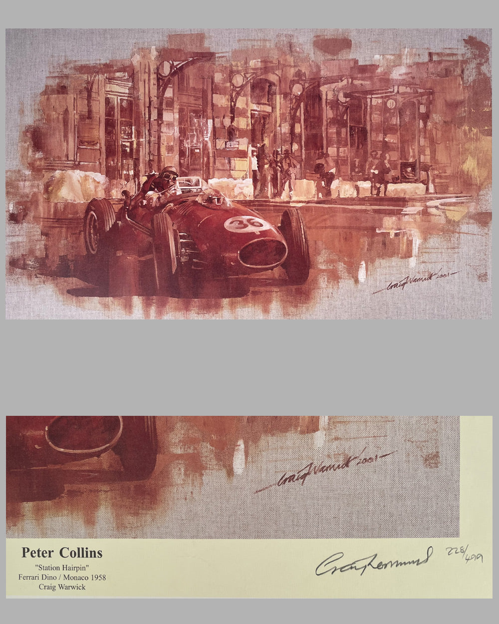Peter Collins print by Craig Warwick