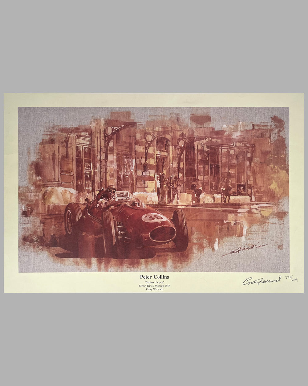 Peter Collins print by Craig Warwick