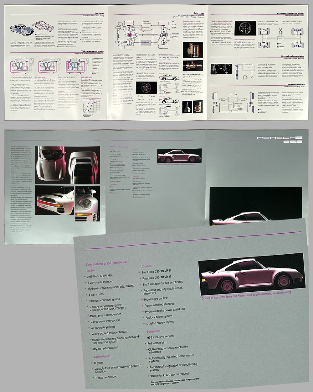 Porsche 959 introduction brochure 2