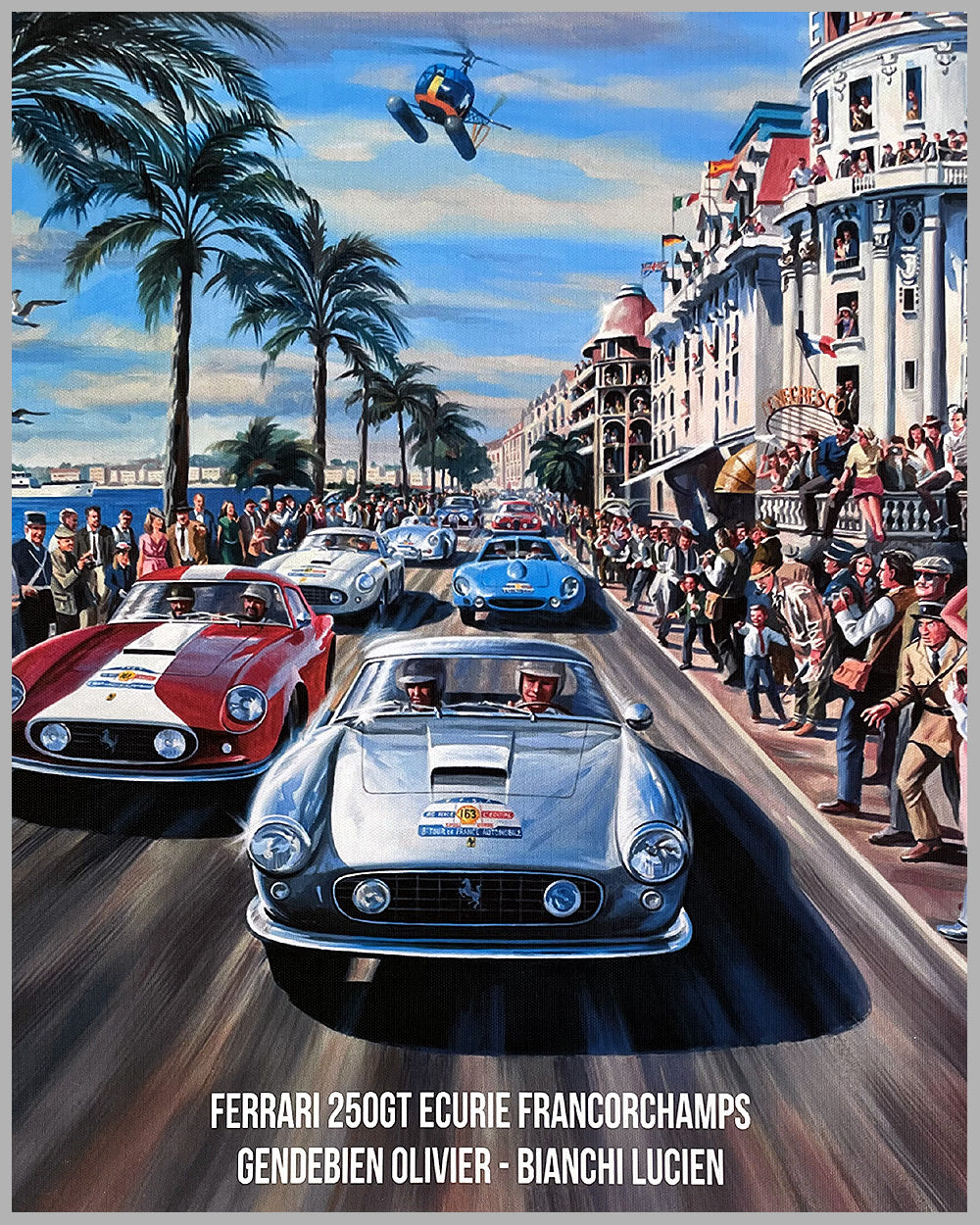 1959 Tour de France print on canvas 3