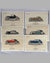 Six Nitrolac paint sample prints by Riegel, mid 1930’s