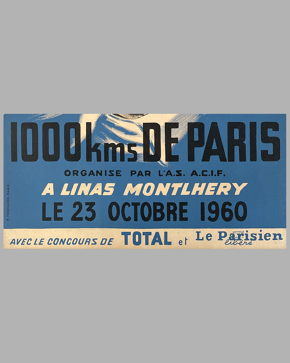 1960 1000 Kms de Paris original poster 3