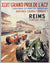 Grand Prix de l’ACF 1960 in Reims original poster by Jean Des Gachons 2