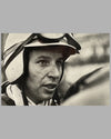 John Surtees portrait, 1960 b&w photograph by Jesse Alexander 2