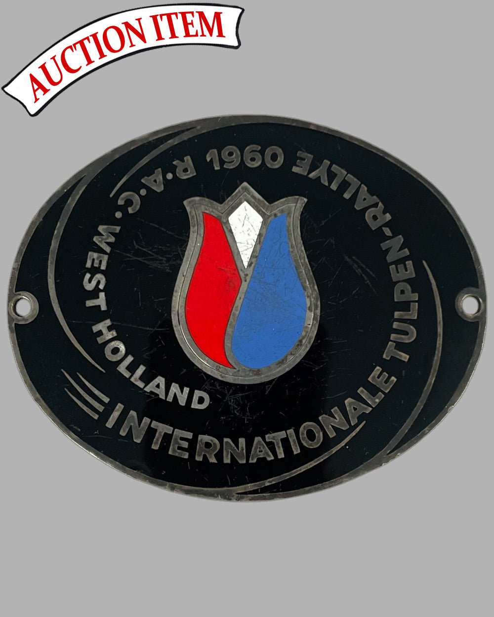 1960 Internationale Tulpen Rallye dash or grill badge