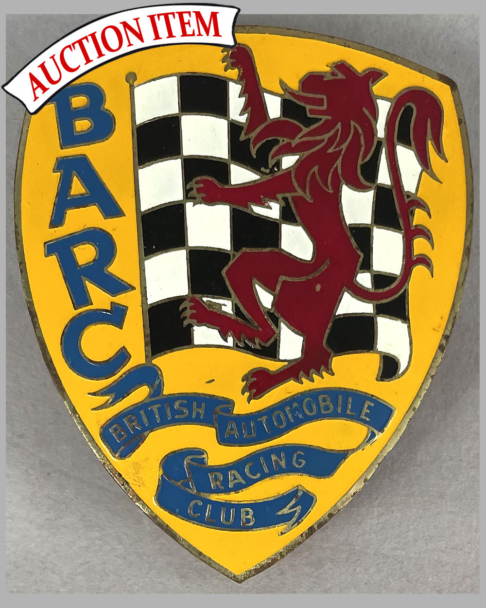British Automobile Racing Club (BARC) souvenir radiator badge, 1960’s