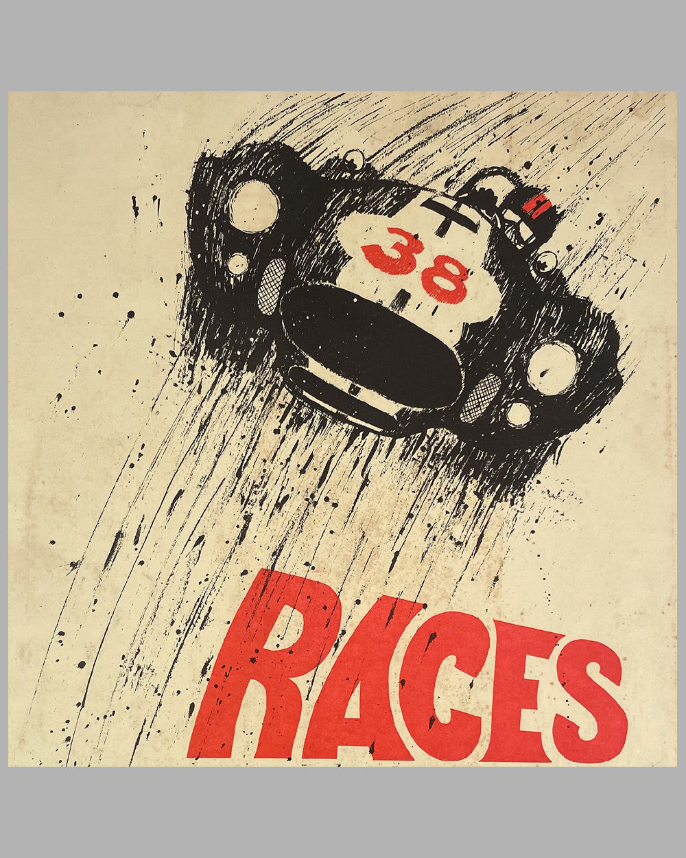 Lynndale Farms Sports Car Circuit original poster, mid 1960’s 2