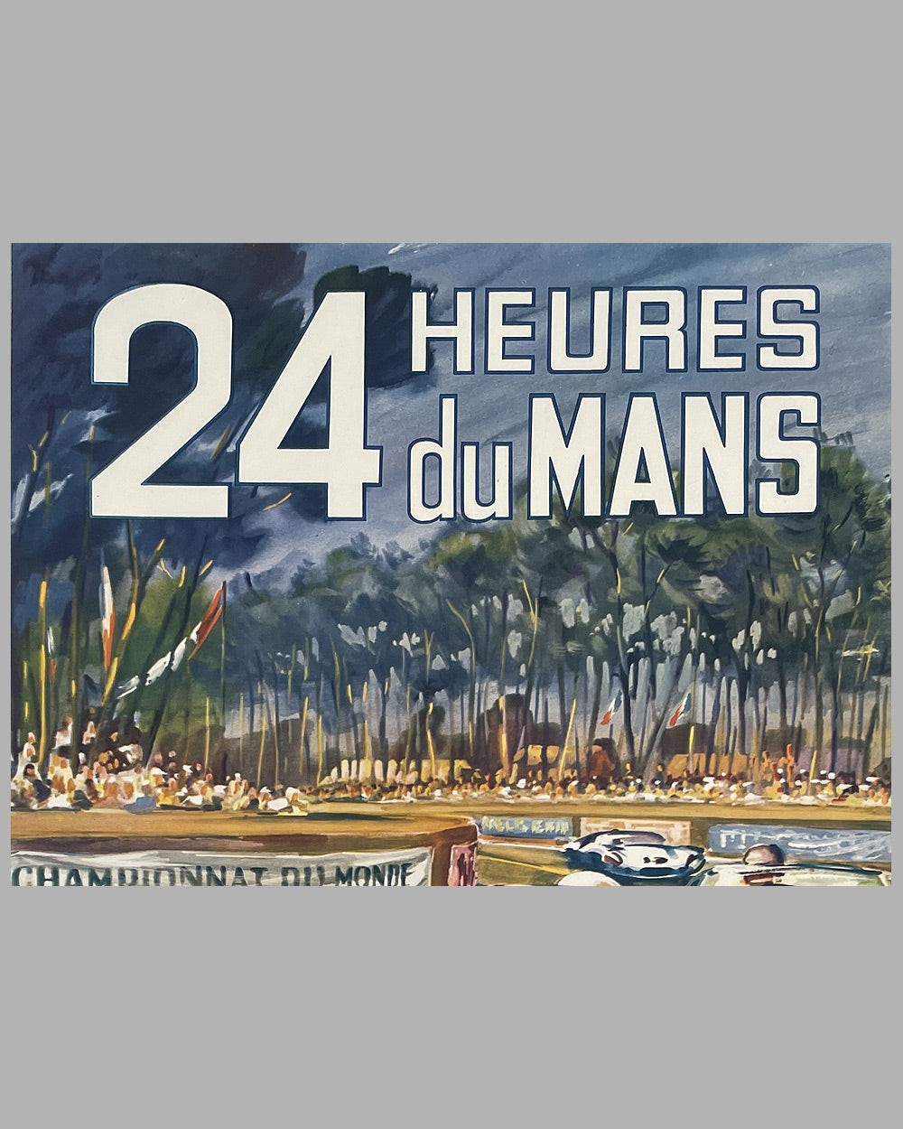 1962 24 hours of Le Mans original poster by Beligond 2