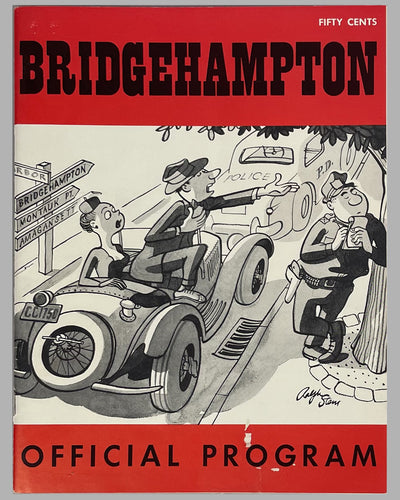 Bridgehampton race program and entry list for the SCCA National Championship, 1962 2