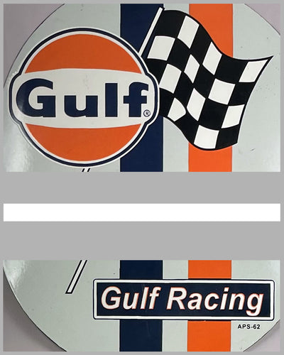 Gulf Racing metal sign with enamel finish 2
