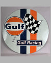 Gulf Racing metal sign with enamel finish