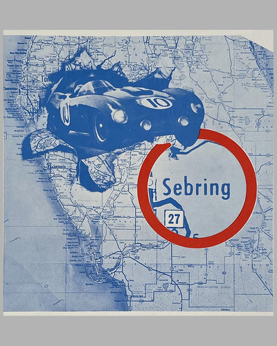 1962 original 12 Hours of Sebring poster 3