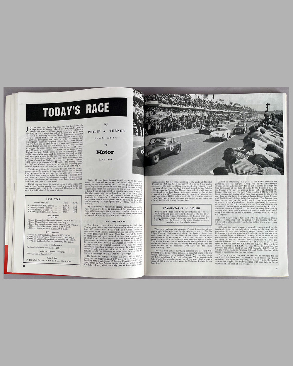 1963 24 Hours of Le Mans original program w/ cover artwork by G. Leygnac 3