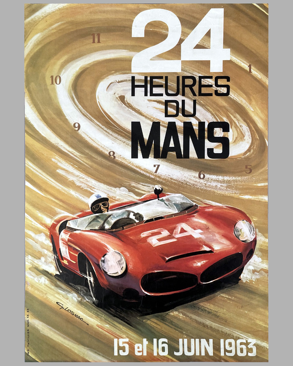 1963 24 Hours of Le Mans original program and poster 7