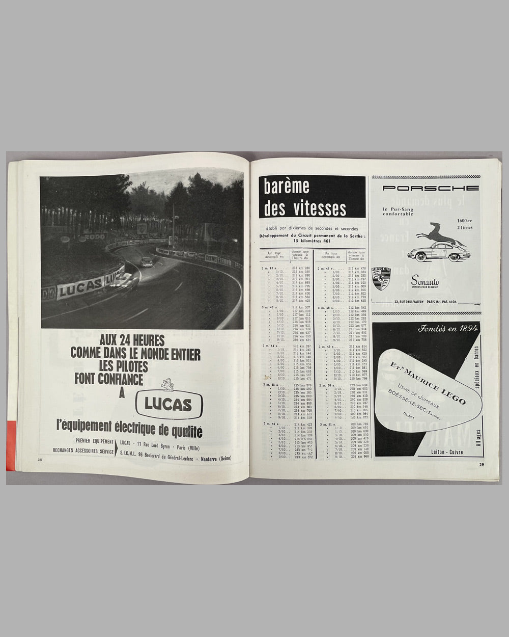 1963 24 Hours of Le Mans original program and poster 5
