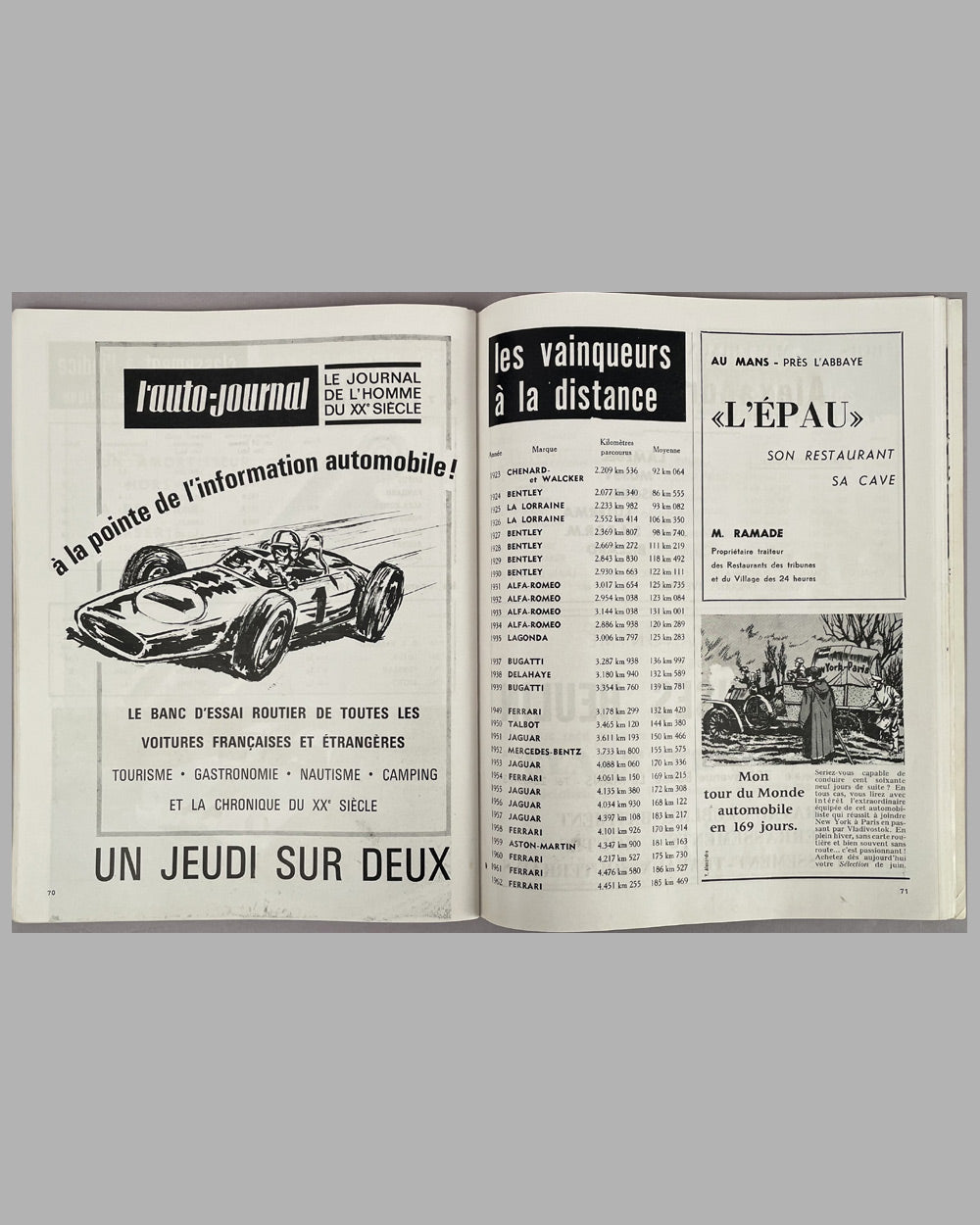 1963 24 Hours of Le Mans original program and poster 6