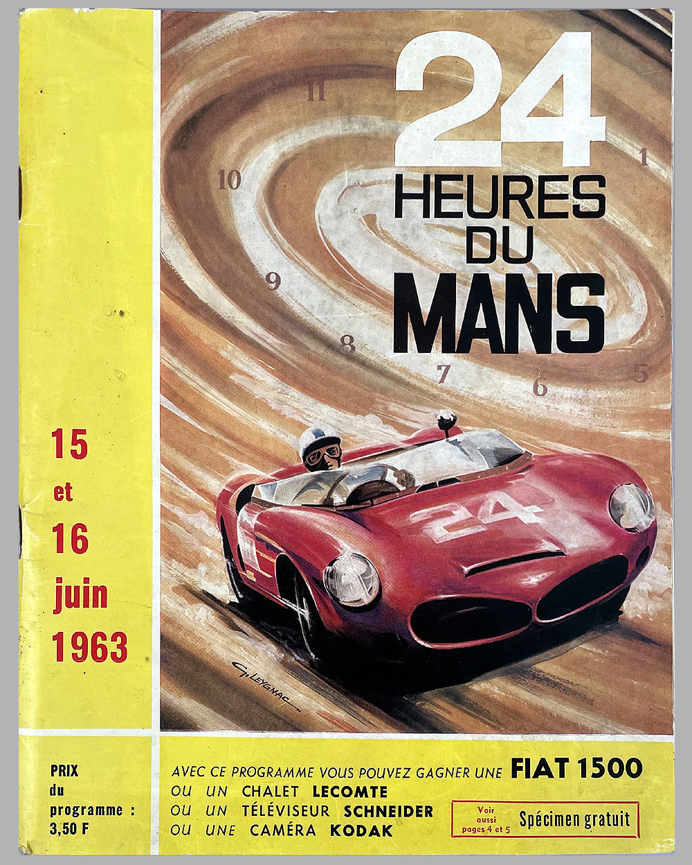 1963 24 Hours of Le Mans original program and poster 2