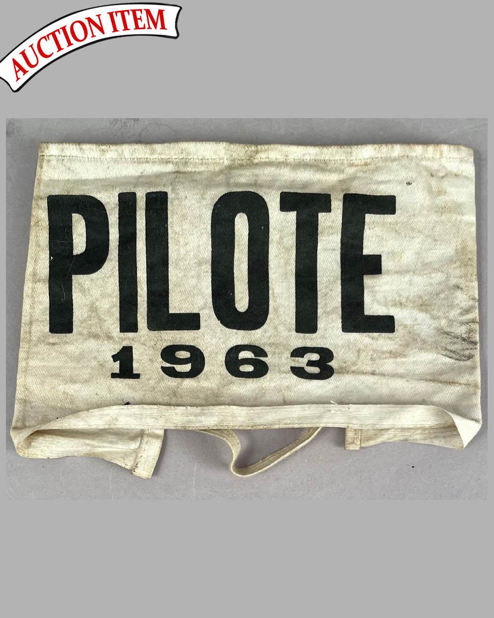 1963 24 Hours of Le Mans pilote armband
