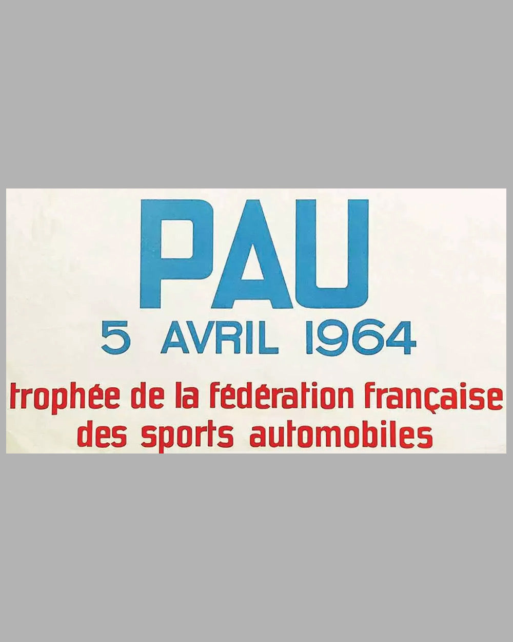 1964 Grand Prix of France original poster by Beligond 3