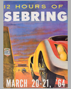 洋書 SEBRING 1964 - 12 Hours of Sebring original event poster by Schulz - l'art