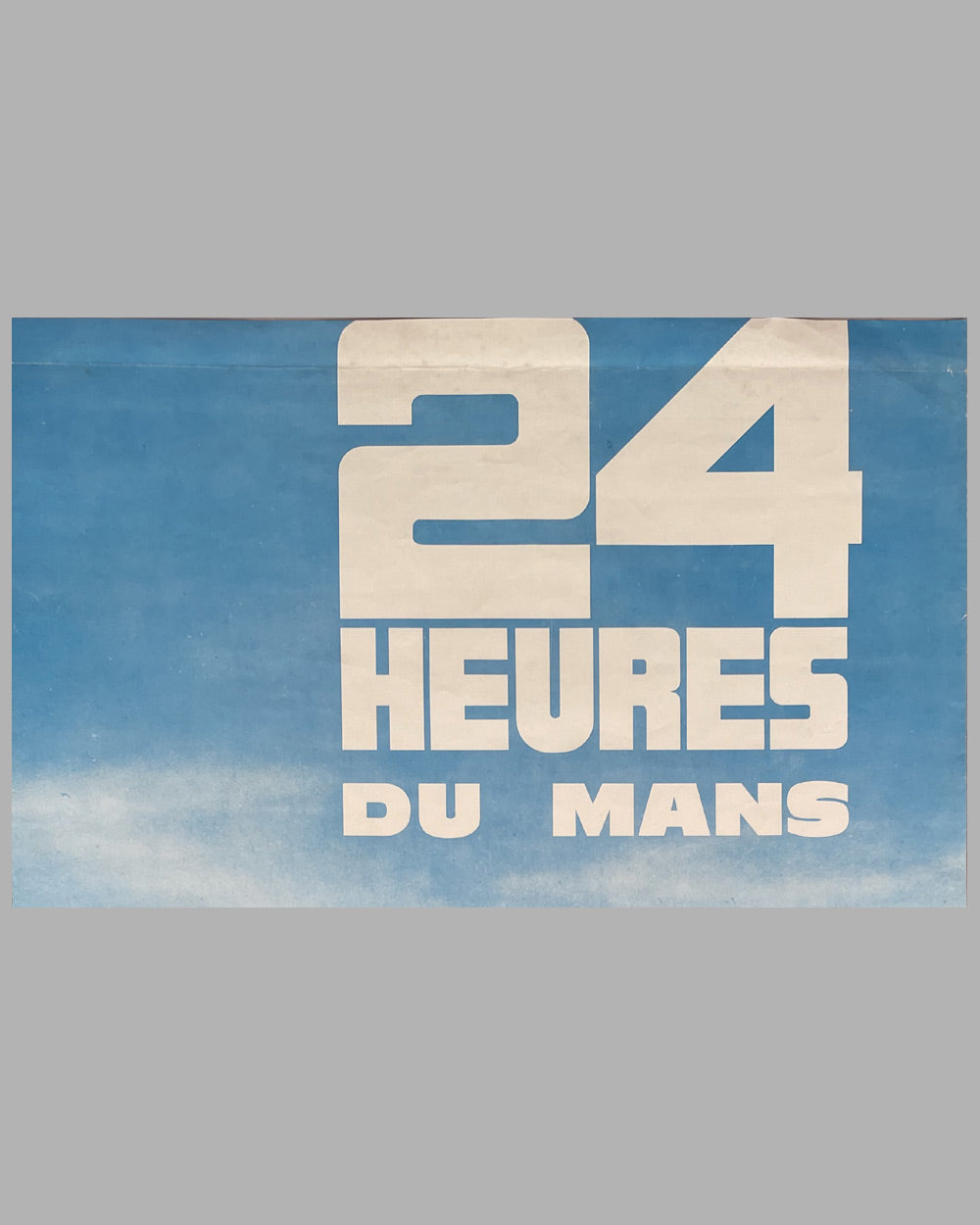 24 Hours of Le Mans 1965 original poster, photo by André Delourmel 2