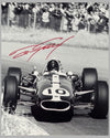 Dan Gurney 1966 Dutch Grand Prix autographed b&w photograph 2