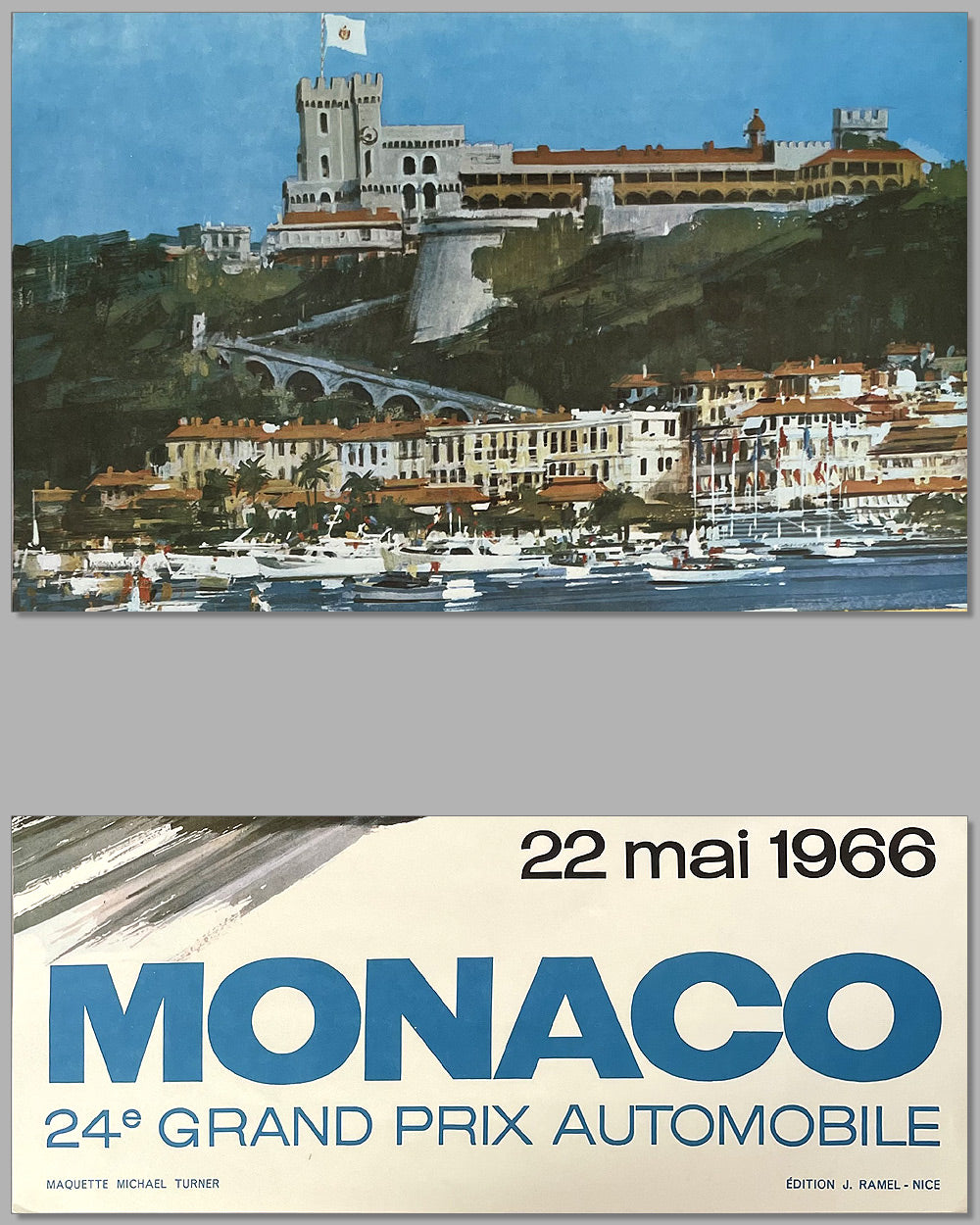 1966 Grand Prix of Monaco original poster 3
