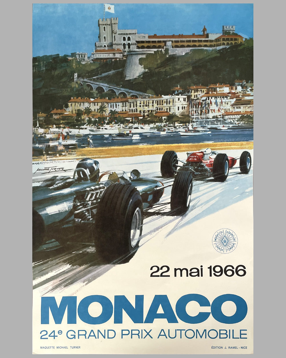 1966 Grand Prix of Monaco original poster