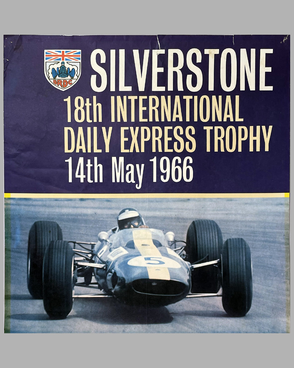 Silverstone Daily Express Trophy 1966 original poster 2