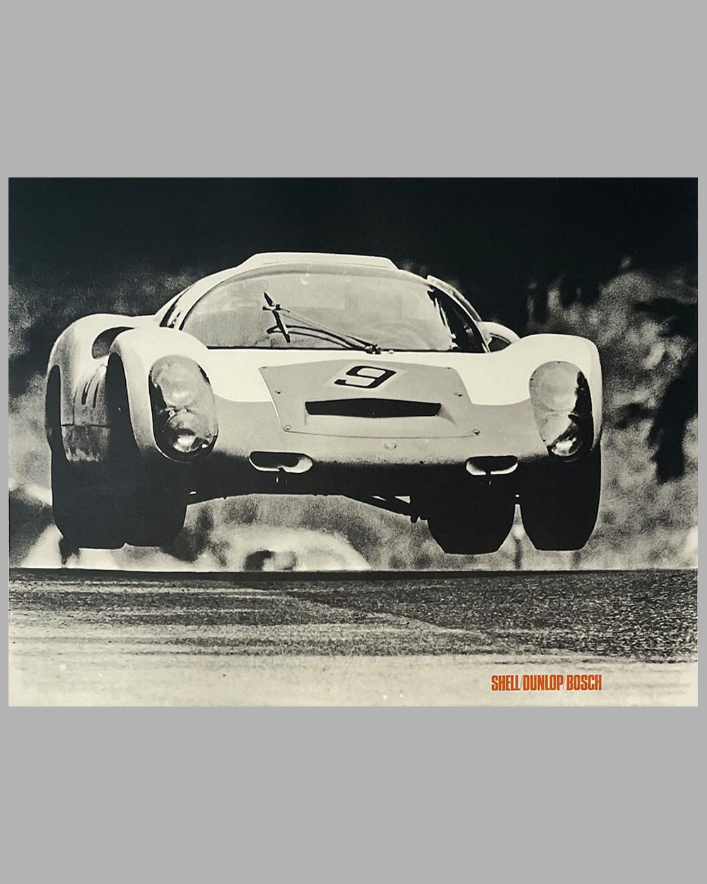 1967 1000 KM of Nurburgring original Porsche victory poster, Strenger design 2