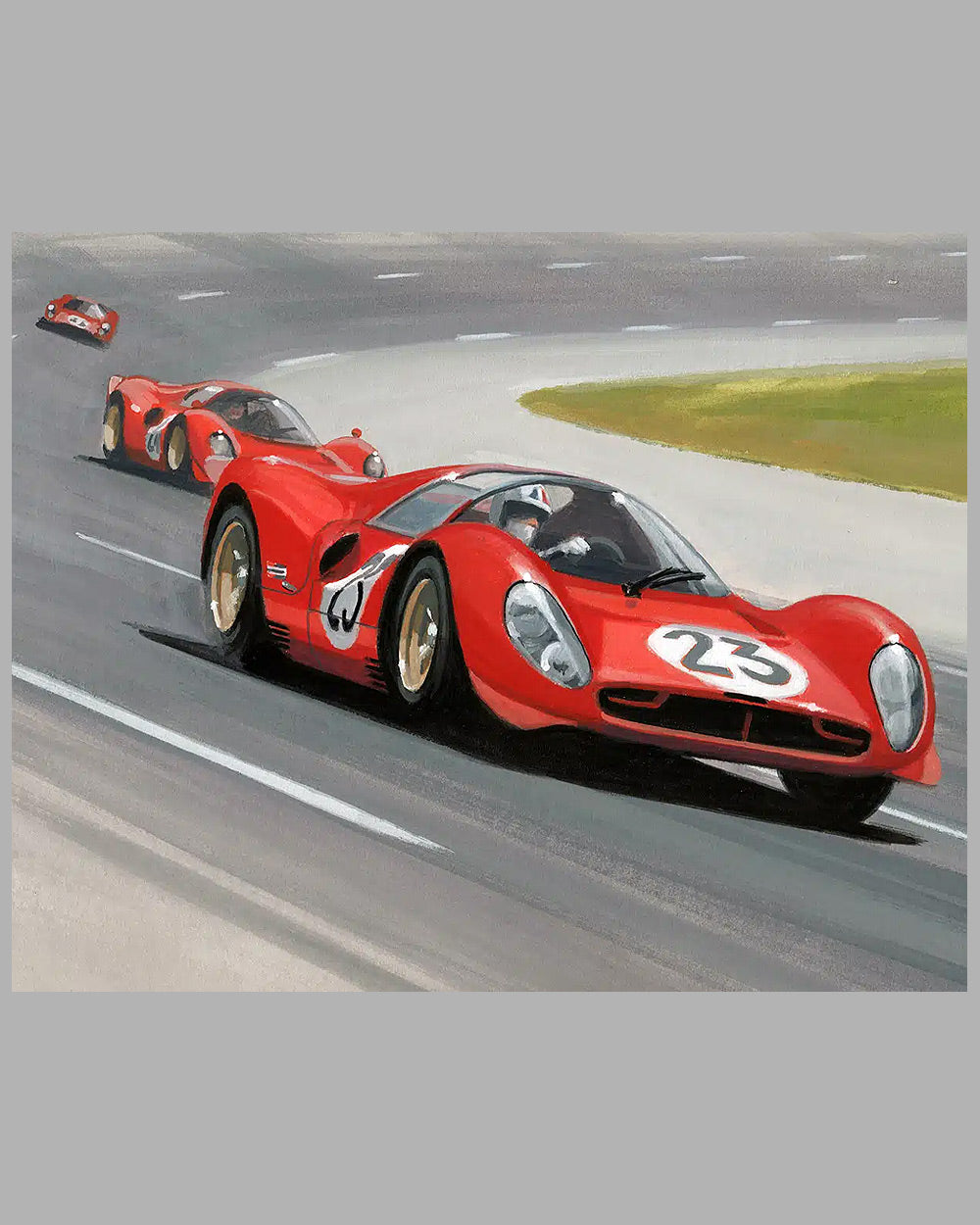 24 Hours of Daytona 1967 painting by Martin Tomlinson 2