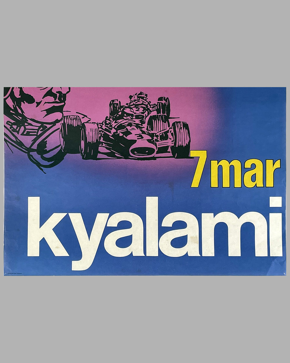 1967 Grand Prix of South Africa original poster 3