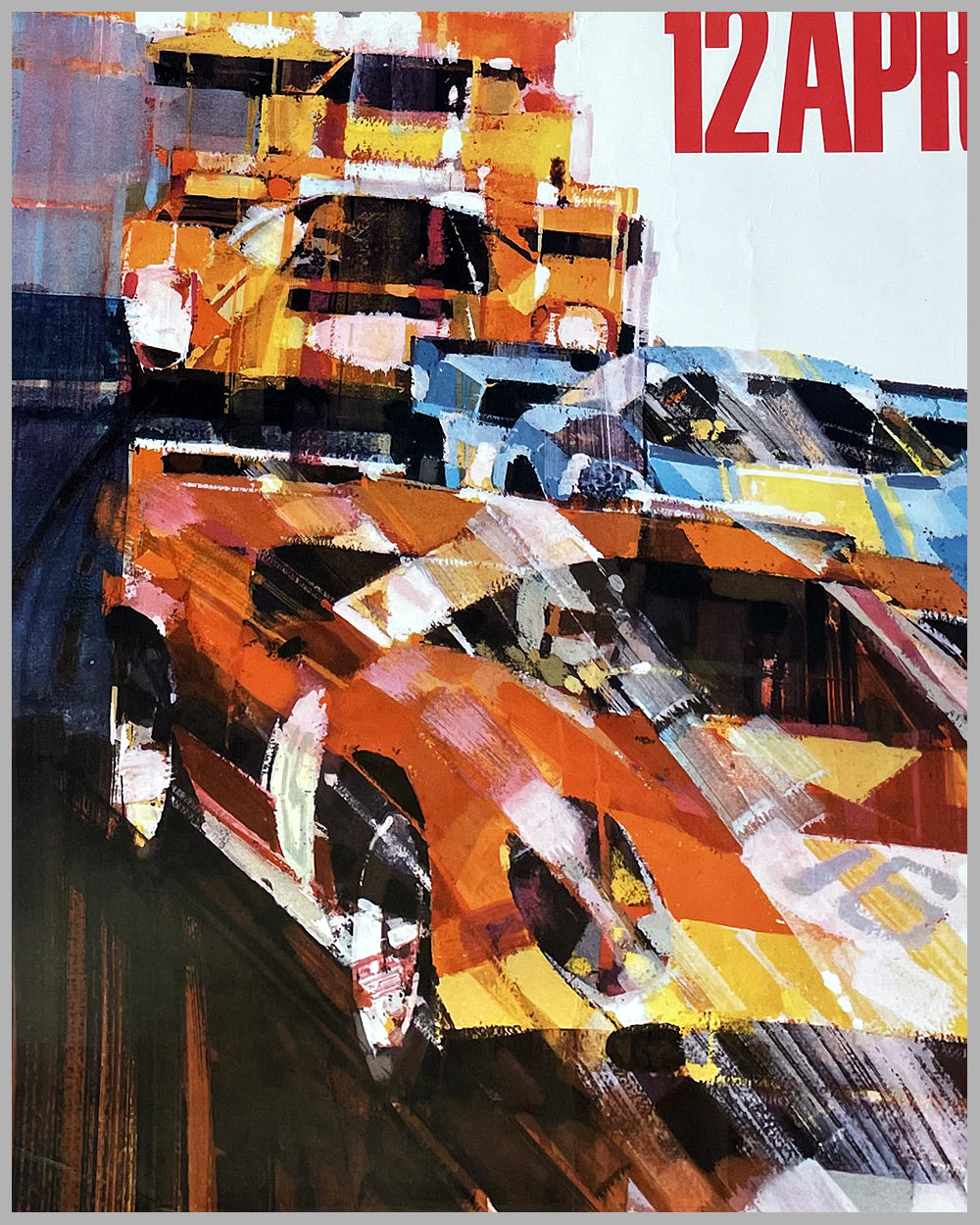 1970 BOAC 1000 Kilometres original race poster by Dexter Brown 2