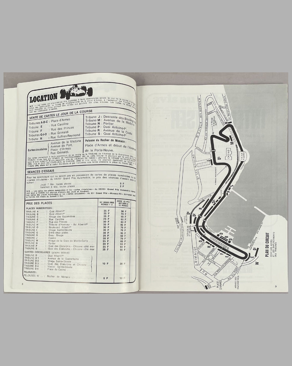 Programme official for the 1970 Grand Prix of Monaco with cover art by Michael Turner 4