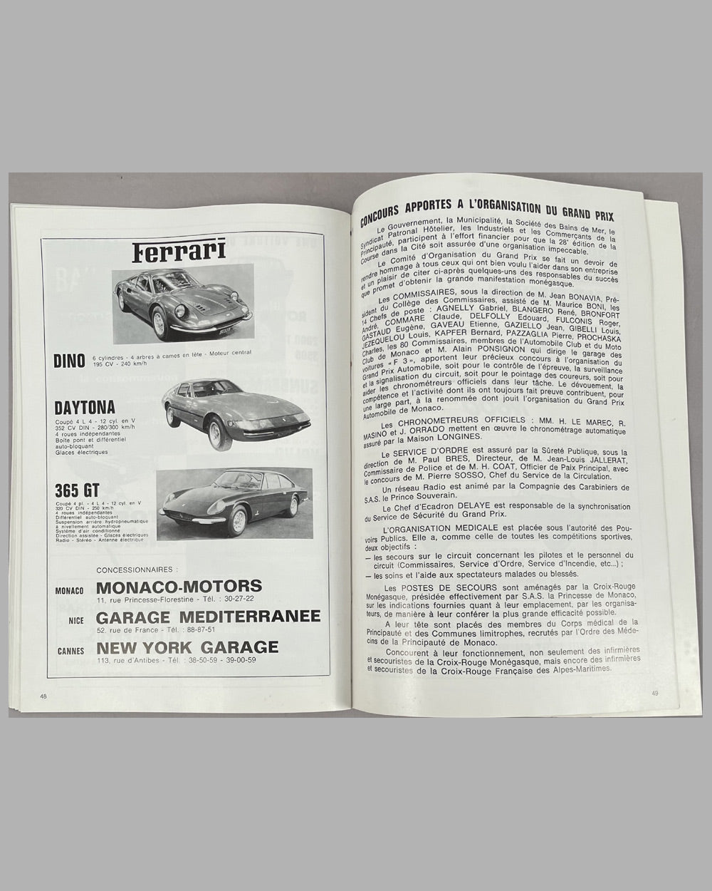 Programme official for the 1970 Grand Prix of Monaco with cover art by Michael Turner 6